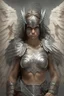 Placeholder: fierce female warrior angel