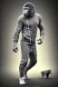 Placeholder: Ape ran with jogging suits