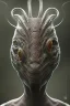 Placeholder: snake alien, head,8 eyes, evil, 8k, with hairs, finely detailed, photo realistic