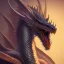 Placeholder: Portrait of dragon, highly detailed, color patterns on wings, soft studio lighting, background 64k