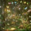 Placeholder: magical forest with sparkle and jewel butterflies