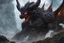 Placeholder: Zodd mixed with a dragon in 8k solo leveling shadow artstyle, machine them, close picture, rain, intricate details, highly detailed, high details, detailed portrait, masterpiece,ultra detailed, ultra quality