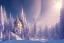 Placeholder:  white and gold crystal castle，waterfall, winter snow flakessnow, northern Lights, full of details, smooth, bright sunshine，soft light pink atmosphere, light effect，vaporwave colorful, concept art, smooth, extremely sharp detail, finely tuned detail, ultra high definition, 8 k, unreal engine 5, ultra sharp focus