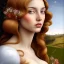 Placeholder: portrait of a beautiful brunette busty woman Sandro Botticelli style