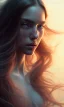 Placeholder: porno model , cute, beautiful, long hair, wavy hair, black eyes, head and shoulders portrait, cinematic, 8k, resolution concept art portrait by Greg Rutkowski, Artgerm, WLOP, Alphonse Mucha dynamic lighting hyperdetailed intricately detailed