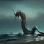 Placeholder: franz frazetta style,sea serpent