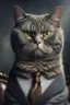 Placeholder: A picture of a serious cat in the form of a senator, a professional, high JPEG image