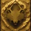 Placeholder:  intricate golden frame, highly detailed, single color background