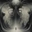 Placeholder: Lovecraftian malignant Nightmare Eulogies, by Stephen Gammell, by Kay Nielsen, by H.R. Giger and Victor Pasmore, uncentered, offset composition, dynamic diagonal composition, eerie, sinister, vivid spooky colors, expansive, impossibly magnificent depth of field, 3D octane render, opulent detail, weird, Glory of the Grotesque