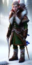 Placeholder: Cute and adorable elven adventurer with ultradetailed small elven ears dressed in a warm overcoat with survival gear, with adorable symmetric face and boots Cedric Peyravernay Art, anthropomorphic --ar 2:3 --beta --upbeta --upbeta