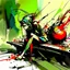 Placeholder: girl sitting on a bench. Alex Maleev