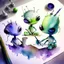 Placeholder: create some aliens doing daily task work, watercolour painting