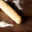 Placeholder: still life rolling pin flour dough pastry board