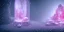 Placeholder: single pink crystal, on an altar in a foggy cave, cinematic,