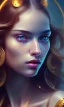 Placeholder: porno model , cute, beautiful, long hair, wavy hair, curly hair، black eyes, head and shoulders portrait, cinematic, 8k, resolution concept art portrait by Greg Rutkowski, Artgerm, WLOP, Alphonse Mucha dynamic lighting hyperdetailed intricately detailed