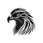 Placeholder: A simple black logo of an eagle, vectorized, white background