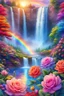 Placeholder: ufos, rainbows, beautiful colors gardens , flowers, cascades