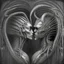 Placeholder: love in the style of HR Giger