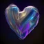 Placeholder: iridescent cloth electric heart