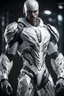 Placeholder: Tema Kuzmin manin a mega cool white iron super suit with on his arms and shoulders, hdr, (intricate details, hyperdetailed:1.16), piercing look, cinematic, intense, cinematic composition, cinematic lighting, color grading, focused, (dark background:1.1)