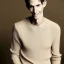 Placeholder: a full picture of a tall rattled skinny man with short dry hair in a light color wearing a knitted sweater