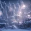 Placeholder: winter landscape, bells, ice, dreamy, science fiction