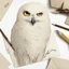 Placeholder: Hedwig from Harry Potter with Letter