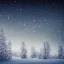 Placeholder: winter landscape, crystal, stars, dreamlike