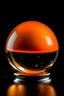 Placeholder: crystal ball with fruit orange appearance.