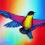 Placeholder:  bird set free flying painting crayon