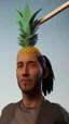 Placeholder: Popsicle, lick, pineapple