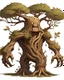 Placeholder: Golem de bois ressemblant à un arbre avec des branches et des feuille