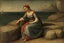 Placeholder: woman on the sea shore by andrea del sarto