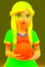 Placeholder: Din from Oracle of seasons, photorealistic