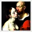 Placeholder: portrait of a male and a beatiful female Caravaggio style