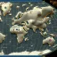 Placeholder: a 3d partially transparent world map, desaturated colors, and colored pins positioned throughout the map, highly detailed, intricate design, smooth, realistic render