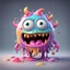 Placeholder: 3D Pixar style animation, cute, melting monster character, (pixarstyle:1.3) whimsy character, fluid form, bonkers; jelly-like structure, amorphous, shape shifter, quirky character, playful colour spill, fun time, joyous art depicted in the style of (Buff Monster ), photorealistic CGI art, vivid colour, covered in thick gooey fun vibrant colours, 3D graffiti art, thick and glossy, topped choco balls, chocolate sprinkles, Maya modelling, Arnold rendering engine, sharp detail,16k