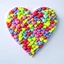 Placeholder: A big heart in the middle of which are small multi-colored 3D hearts