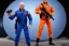 Placeholder: Mike Pence as G.I. Joe toy Doll figure With a pistol space force Blue fabric uniform, orange, black Moonboot