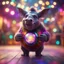 Placeholder: Gates as hairy groove funk bat rhino hippie holding disco ball ,bokeh like f/0.8, tilt-shift lens 8k, high detail, smooth render, down-light, unreal engine