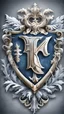 Placeholder: Frost coverd Family Crest With a huge K in The Center