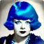 Placeholder: Clara bow with blue hair, big dark eyes