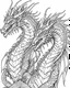 Placeholder: real two big dragon coloring page,easy to color,no black at all