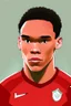 Placeholder: Trent Alexander-Arnold English soccer player player cartoon 2ي