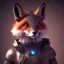 Placeholder: A steampunk Armor wearing Fox,cyberpunk, character design,ultra realistic,shiny, smooth, studio quality, octane render, Surrealism, Triadic colour scheme,ambient lighting polaroid, 100mm