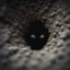 Placeholder: head seen through a hole in the wall,bokeh like f/0.8, tilt-shift lens 8k, high detail, smooth render, down-light, unreal engine