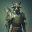 Placeholder: A steampunk soldier Armor wearing Fox,cyberpunk, ultra realistic,shiny, smooth, studio quality, octane render, Surrealism, Triadic colour scheme,ambient lighting polaroid, 100mm