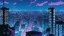 Placeholder: Clear Focus, High resolution, Cyberpunk skyline, comic style