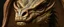 Placeholder: close up portrait painted by Rembrandt, stupid looking dragon