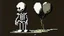 Placeholder: Banksy balloon skeleton 8bit